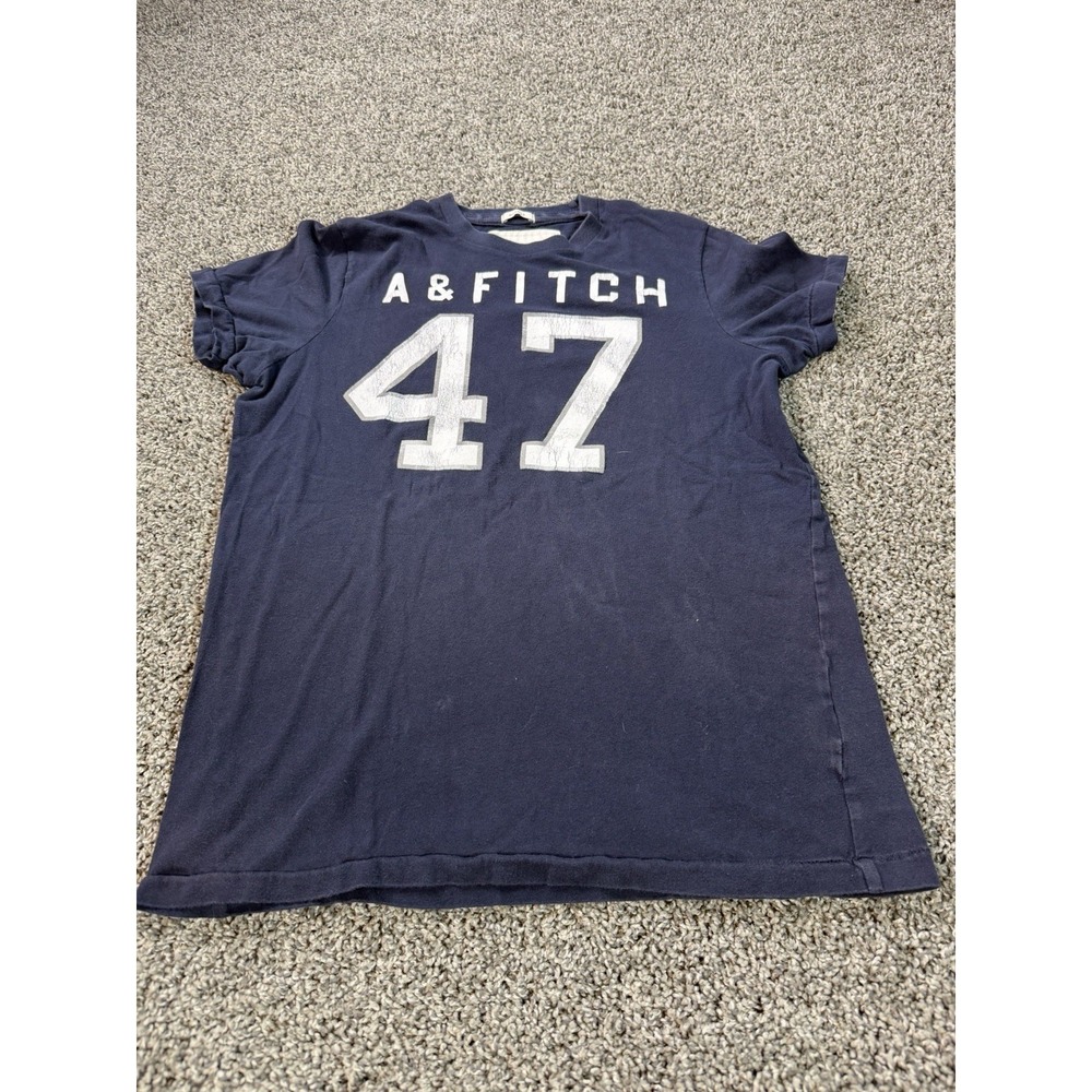 Vintage Y2K Abercrombie & Fitch Muscle T Shirt Men's Size Large Blue